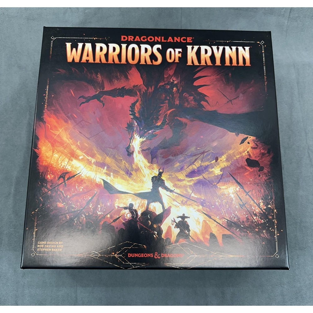 Dragonlance Warriors of Krynn Board Game Open Box Unpunched Wizards of the Coast